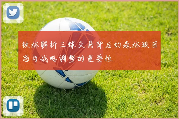 铁林解析三球交易背后的森林狼困惑与战略调整的重要性